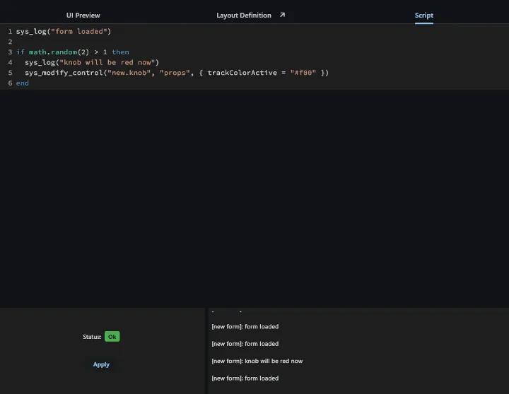 Lua editor