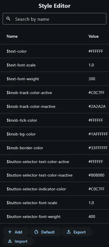Stylesheet editor