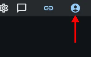 Profile icon button, signed-in state