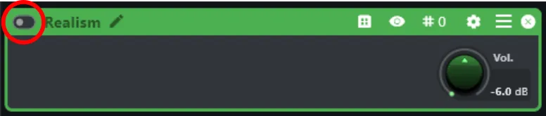 New amp shown as bypassed once the zone variation is deselected