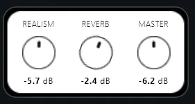 Main controls form with all three knobs operational
