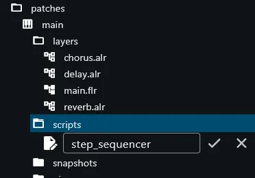 Creating the step_sequencer script