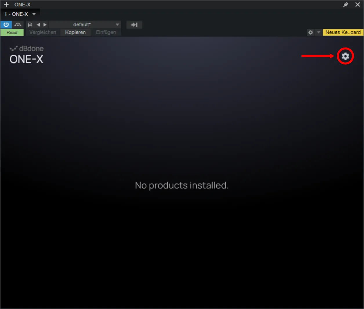 Settings icon in the plugin